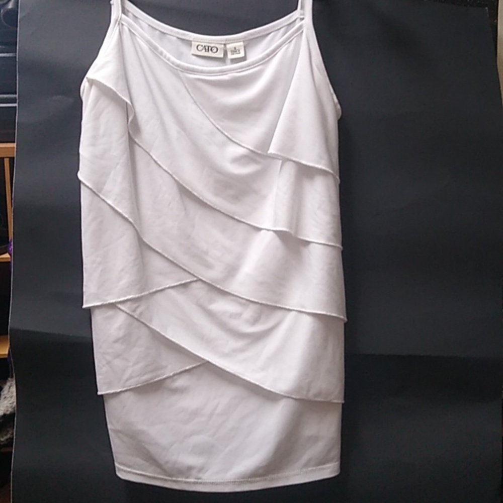 Cato white dress tank